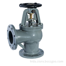 flange cast steel right angle sea valve